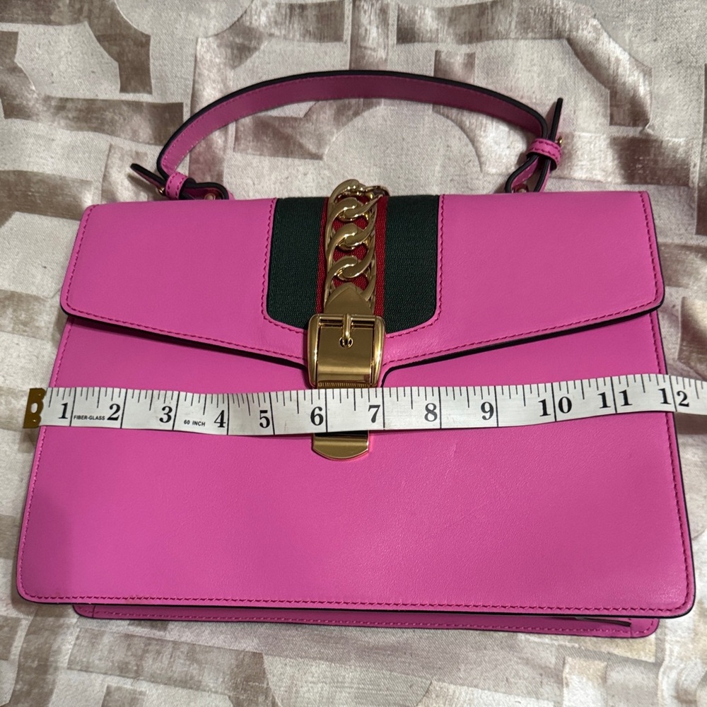Pink Leather Handbag - Picture 12 of 16